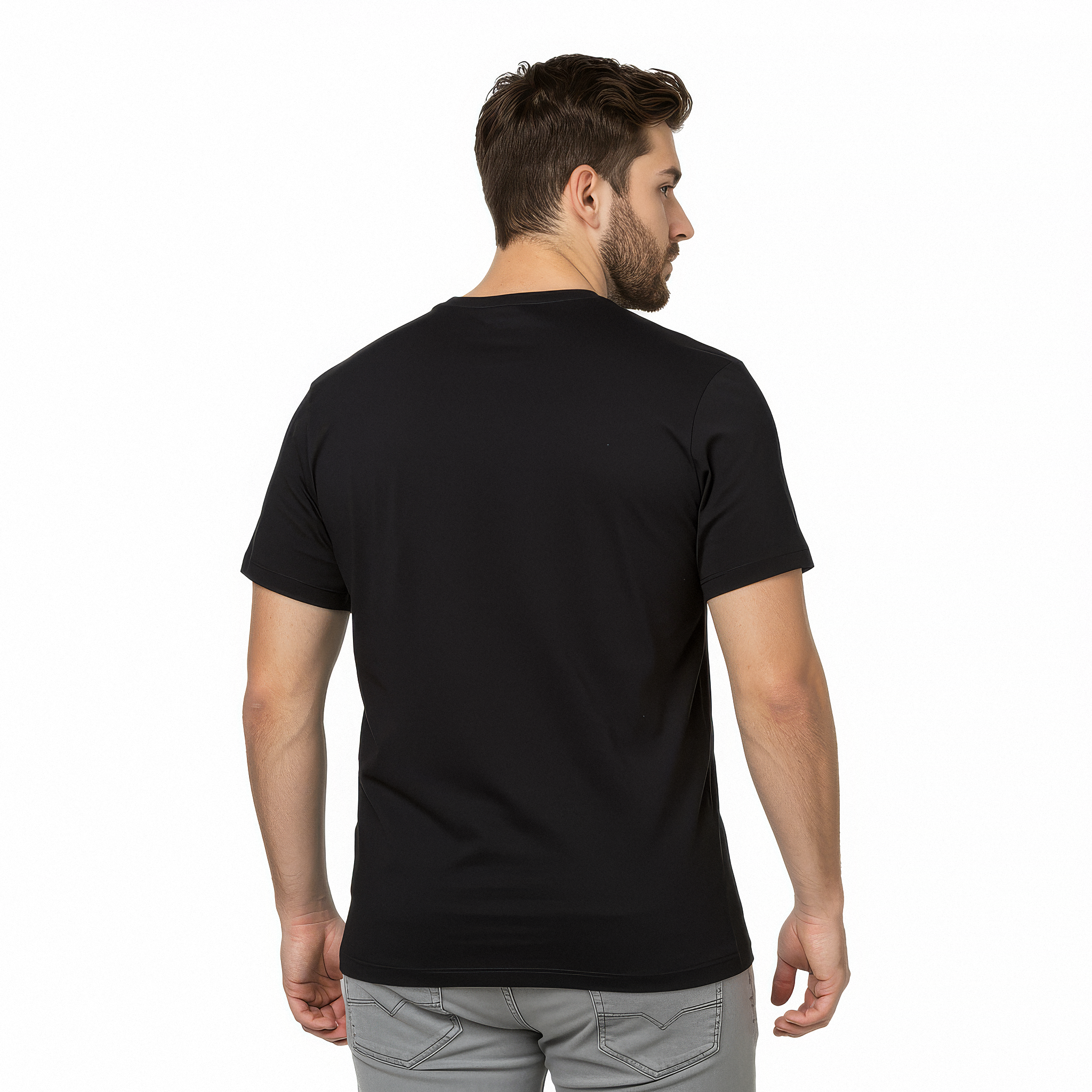 Camiseta Masculina Preta "Café líquido, amor não"